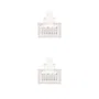 Nanocable 10.20.0102-W Cable de Red RJ45 Cat5e UTP AWG24 2 m - Latiguillo Blanco con Conectores Macho