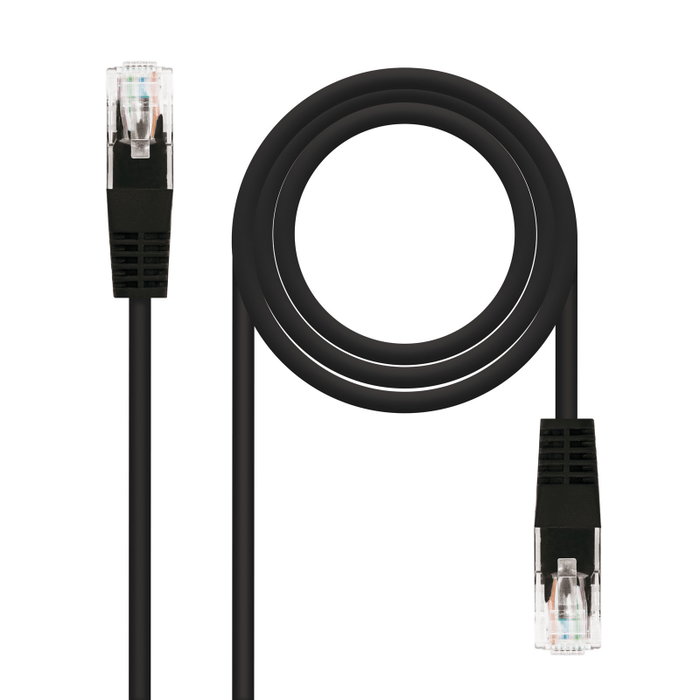 Nanocable Cable de Red RJ45 Cat.5e UTP AWG24 5m Negro Nanocable Cable de Red RJ45 Cat.5e UTP AWG24 5m Negro