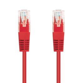 Nanocable Cable de Red Cat.6e UTP AWG24 1m Rojo RJ45