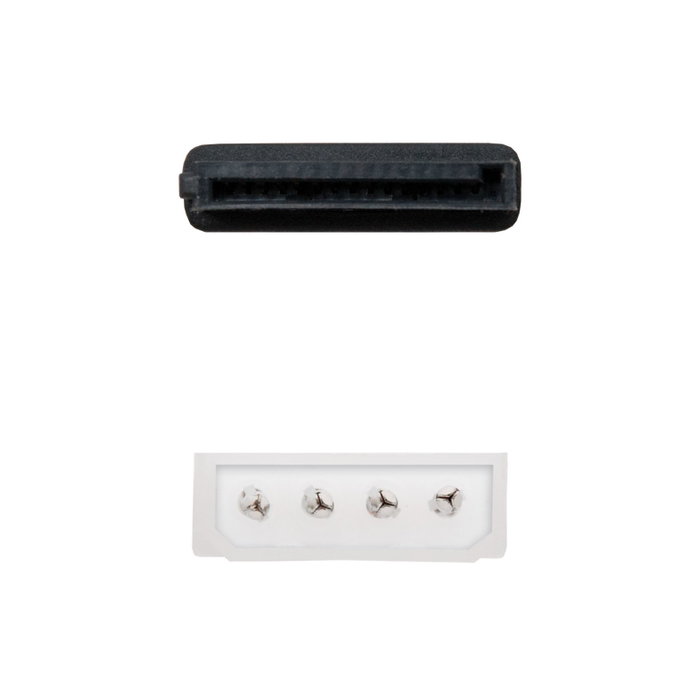 Nanocable Cable de Alimentación Molex 4-pin Macho a SATA 15-pin Hembra 0,16 m