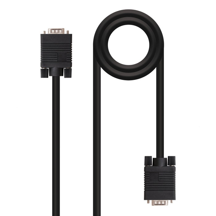 NANOCABLE CABLE VGA HDB15/M-HDB15/M 5.0 M, 5 m, VGA (D-Sub), VGA (D-Sub), Macho, Macho, Negro