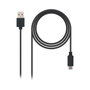 Nanocable Cable USB 2.0 USB-C a USB-A Macho, 0.5m, Negro