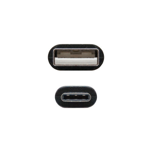 Nanocable Cable USB 2.0 USB-C a USB-A Macho, 0.5m, Negro