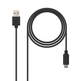 Cable USB A a USB C NANOCABLE 10.01.210 Negro