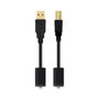 Nanocable Cable USB 2.0 Impresora con Ferrita, Tipo A/M a B/M, 5m, Negro