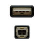 Nanocable Cable USB 2.0 Impresora con Ferrita, Tipo A/M a B/M, 5m, Negro