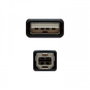 Nanocable Cable USB 2.0 para Impresora, USB A a USB B Macho, 1m, Negro
