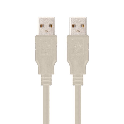 Nanocable Cable USB 2.0 Macho a Macho, 2 m, Beige Nanocable Cable USB 2.0 Macho a Macho, 2 m, Beige