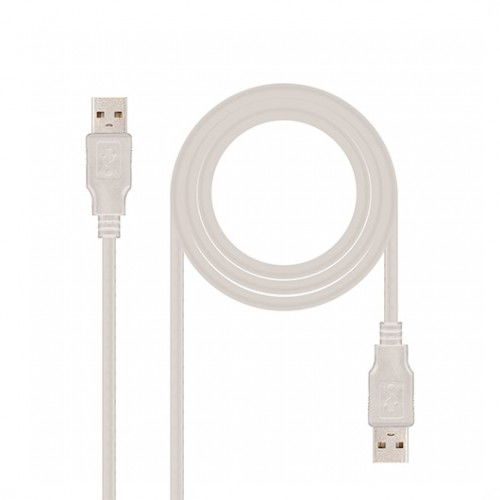 Nanocable Cable USB 2.0 A USB 2.0 Macho/Macho 2m Beige