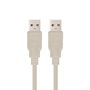 Nanocable Cable USB 2.0 A USB 2.0 Macho/Macho 2m Beige