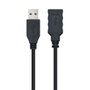 Nanocable Cable USB 3.0 Alargador Tipo A Macho a Tipo A Hembra, 3m, Negro