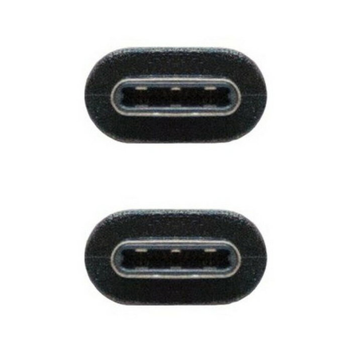 Nanocable USB 3.1 Gen 2 USB-C a USB-C 1m Negro Nanocable USB 3.1 Gen 2 USB-C a USB-C 1m Negro
