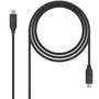 Nano Cable 10.01.4101 Cable USB 3.1 Gen2 Tipo-C Macho - USB Tipo-C Macho, 10Gbps, 1m, Negro