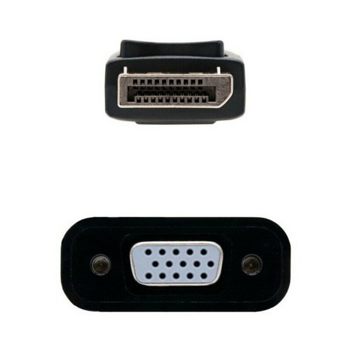 Nanocable Conversor DisplayPort a SVGA, Negro, 15 cm Nanocable Conversor DisplayPort a SVGA, Negro, 15 cm