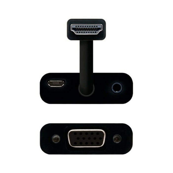 Nanocable Conversor HDMI a SVGA + Audio, 10.16.2001-BK, Negro Nanocable Conversor HDMI a SVGA + Audio, 10.16.2001-BK, Negro