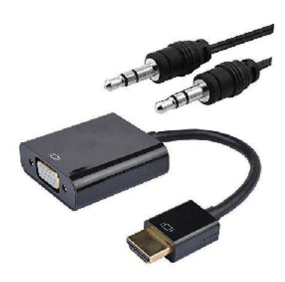 Nanocable Conversor HDMI a SVGA + Audio, 10.16.2001-BK, Negro Nanocable Conversor HDMI a SVGA + Audio, 10.16.2001-BK, Negro