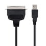 Nanocable 10.03.0001 Conversor USB a Paralelo Impresora USB-A Macho a CN36 IEEE1284 Macho 1.5m Negro Compatible Windows Mac