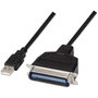 Nanocable 10.03.0001 Conversor USB a Paralelo Impresora USB-A Macho a CN36 IEEE1284 Macho 1.5m Negro Compatible Windows Mac