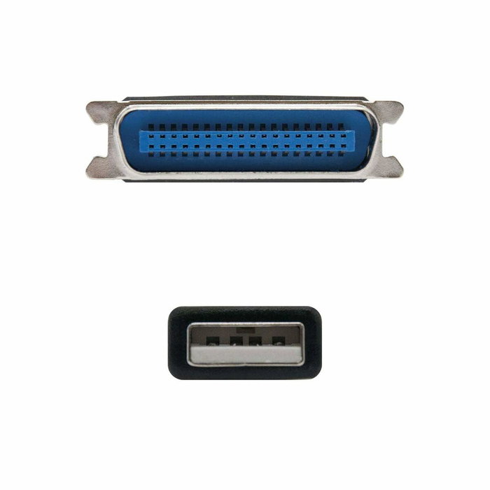 Nanocable 10.03.0001 Conversor USB a Paralelo Impresora USB-A Macho a CN36 IEEE1284 Macho 1.5m Negro Compatible Windows Mac