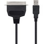 Nanocable 10.03.0001 Conversor USB a Paralelo Impresora USB-A Macho a CN36 IEEE1284 Macho 1.5m Negro Compatible Windows Mac