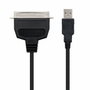 Nano Cable Conversor USB a Paralelo 1.5m Negro