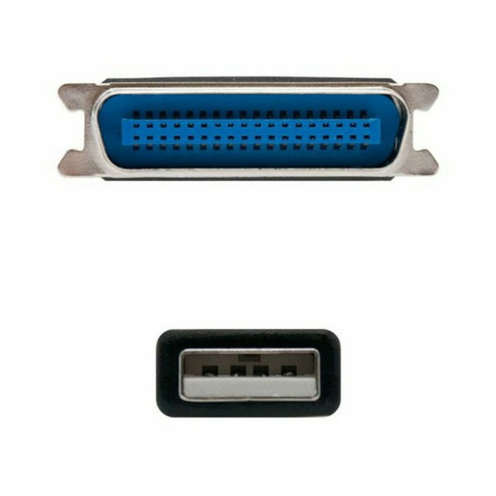 Nano Cable Conversor USB a Paralelo 1.5m Negro
