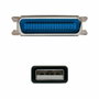 Nano Cable Conversor USB a Paralelo 1.5m Negro