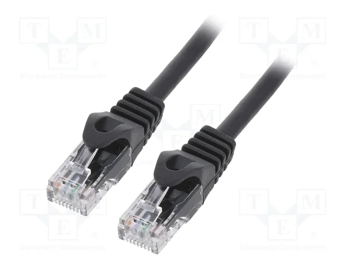 GEMBIRD Patch cord Cat6 U/UTP 1m Negro con RJ45 GEMBIRD Patch cord Cat6 U/UTP 1m Negro con RJ45