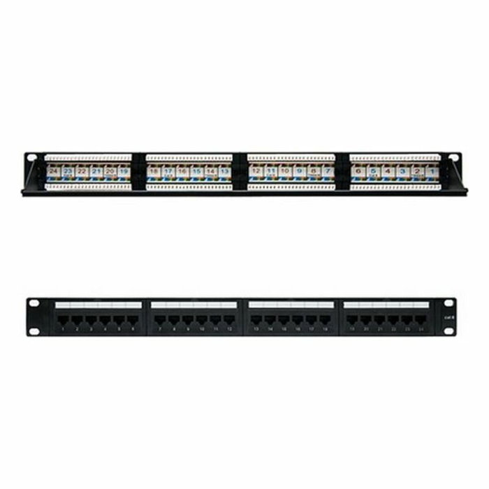 Nanocable Patch Panel 24 Puertos RJ45 Cat.6 UTP 19 Pulgadas 1U