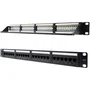 Nano Cable 10.21.3124 Patch Panel de 24 Puertos Cat.6 UTP para Rack 1U