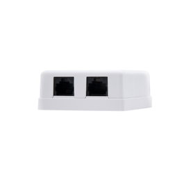 Nanocable Roseta de Superficie RJ45 Cat.6 UTP 2 Tomas Blanco