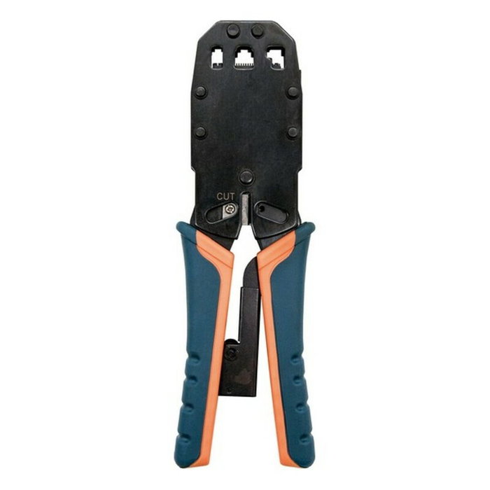 Nanocable 10.31.0102 Crimpadora Metálica de Carraca Negro, Naranja