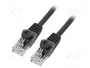 Gembird PP6U-2M/BK Latiguillo de red Cat6 U/UTP 2m Negro