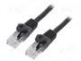 Gembird PP6U-3M/BK Latiguillo Cat6 U/UTP 3m Negro