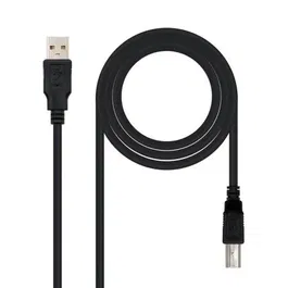 Nano Cable 10.01.0105-BK Cable USB 2.0 Impresora Tipo-B Macho - USB Macho Negro 4.5m