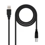 Nanocable 10.01.0105-BK Cable USB 2.0 para Impresora, USB A Macho a USB B Macho, 4.5 Metros, Negro