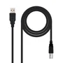 Nanocable 10.01.0105-BK Cable USB 2.0 para Impresora, USB A Macho a USB B Macho, 4.5 Metros, Negro