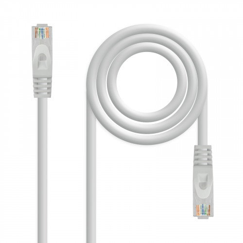Nanocable 10.20.1800 Latiguillo Cable Red LSZH UTP Cat.6A AWG24 0.5m Gris