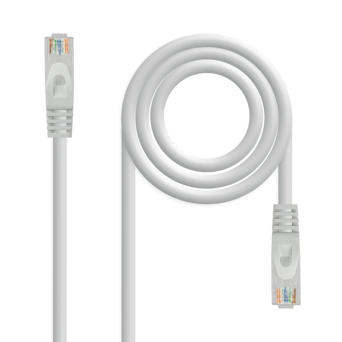 Nanocable Cable de red latiguillo RJ45 Cat.6A UTP AWG24, 5 m, Gris Nanocable Cable de red latiguillo RJ45 Cat.6A UTP AWG24, 5 m, Gris