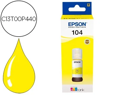 Epson Tinta 104 Amarillo EcoTank C13T00P440 Epson Tinta 104 Amarillo EcoTank C13T00P440