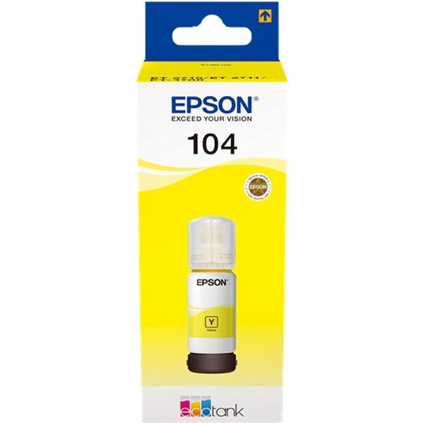Epson Tinta 104 Amarillo EcoTank C13T00P440 Epson Tinta 104 Amarillo EcoTank C13T00P440