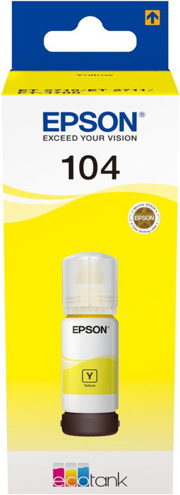 Epson Botella de Tinta 104 Amarillo EcoTank C13T00P440