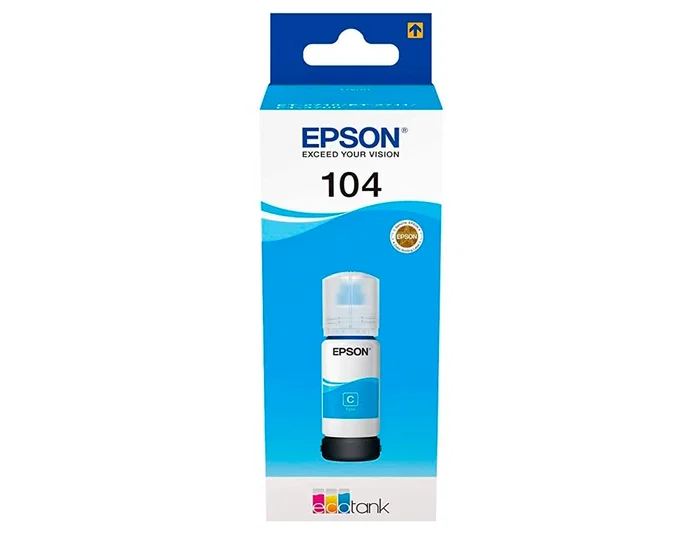 Epson Botella de Tinta 104 EcoTank Cian (C13T00P240) 65 ml Epson Botella de Tinta 104 EcoTank Cian (C13T00P240) 65 ml