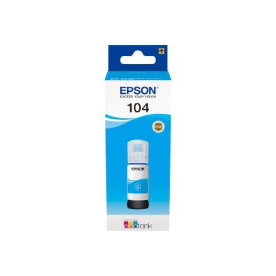 Epson Botella de Tinta 104 EcoTank Cian (C13T00P240) 65 ml