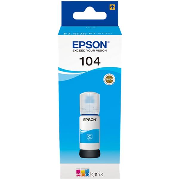 Epson Botella de Tinta 104 EcoTank Cian (C13T00P240) 65 ml Epson Botella de Tinta 104 EcoTank Cian (C13T00P240) 65 ml