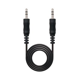 Nanocable Cable Audio Estéreo Jack 3.5 Macho a Jack 3.5 Macho 3m Negro