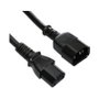 Nanocable Cable de Alimentación C13 Hembra a C14 Macho, 1,5 m, Negro