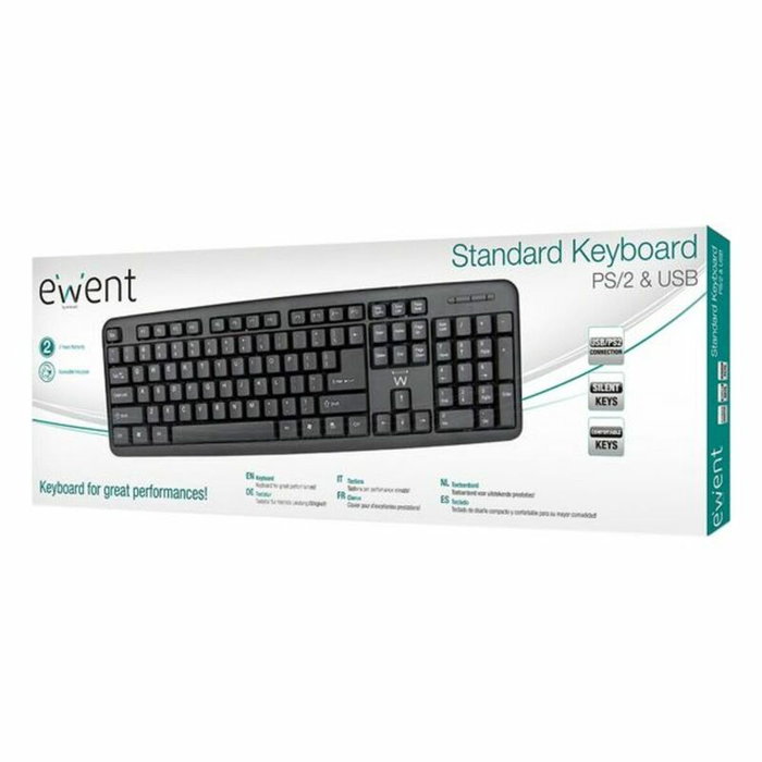 EWENT Teclado Slim USB Negro EW3109 EWENT Teclado Slim USB Negro EW3109