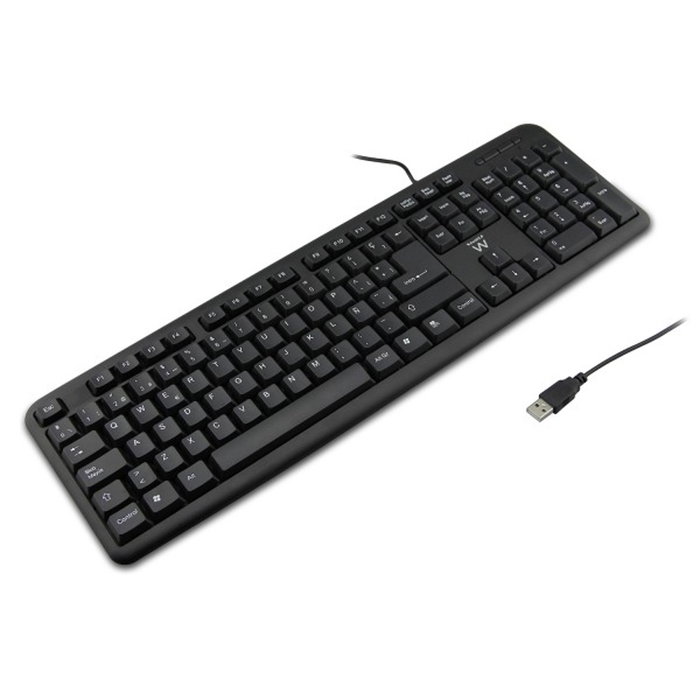 Ewent EW3109 Teclado Español Slim USB Negro Ewent EW3109 Teclado Español Slim USB Negro