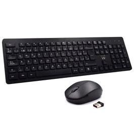 EWENT EW3256 Teclado y Ratón Inalámbrico RF QWERTY Español Negro
